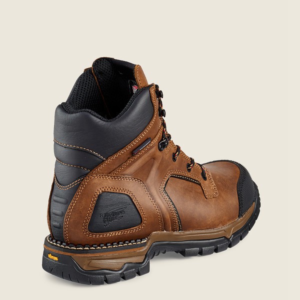 Red Wing Iş Botu Erkek - Flexforce® - 6-Inch Waterproof Soft Toe - Kahverengi/Siyah - 43QWDSPAH